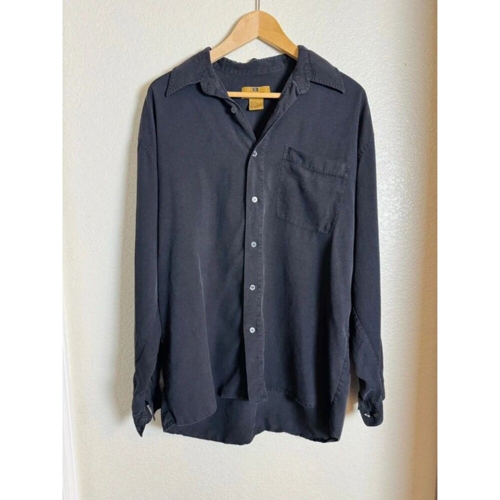 Vintage 100% Silk J.Riggings Polo Long Sleeves